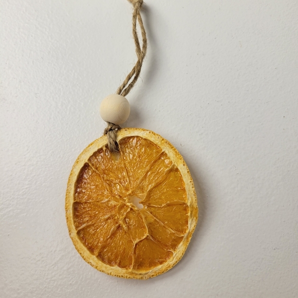 CHRISTMAS DRIED ORANGE ORNAMENTS HANDMADE SET OF 8 FARMHOUSE NATURE - Picture 5 of 5